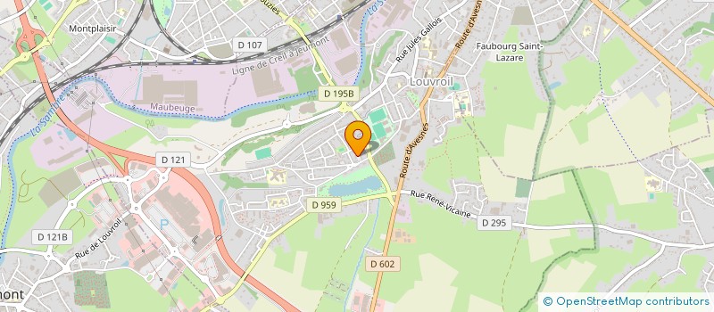 localisation de l'entreprise TENNIS CLUB DE LOUVROIL  LOUVROIL