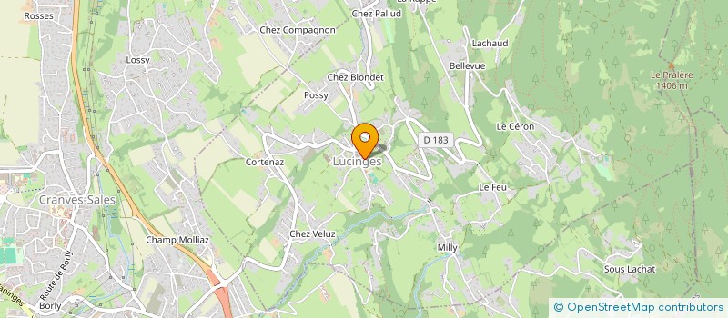 localisation de l'entreprise TENNIS CLUB DE LUCINGES  LUCINGES