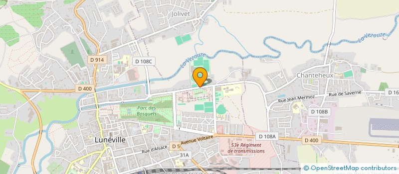 localisation de l'entreprise TENNIS CLUB DE LUNEVILLE  LUNEVILLE