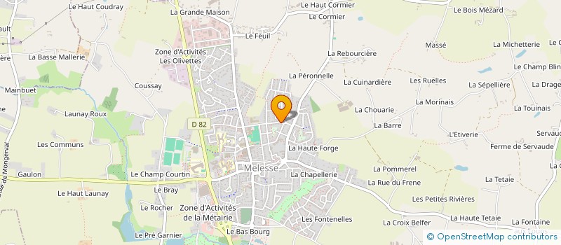 localisation de l'entreprise TENNIS CLUB DE MELESSE  MELESSE