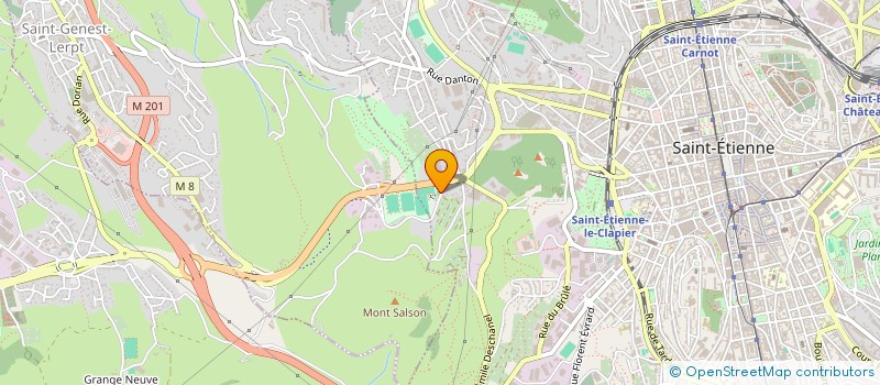 localisation de l'entreprise TENNIS CLUB DE MICHON  SAINT-ETIENNE