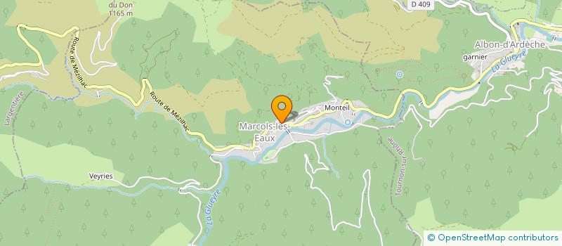 localisation de l'entreprise TENNIS CLUB DE MONTAGUT  SAINT-SAUVEUR-DE-MONTAGUT