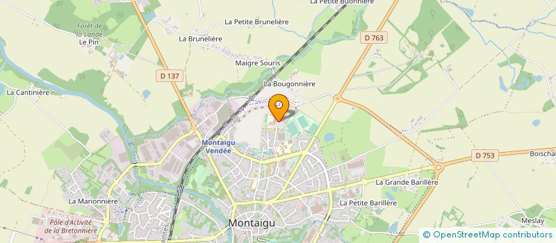 localisation de l'entreprise TENNIS CLUB DE MONTAIGU à MONTAIGU-VENDEE