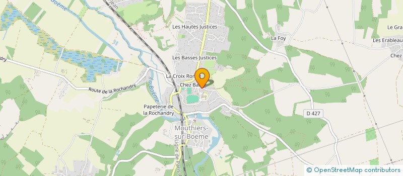 localisation de l'entreprise TENNIS CLUB DE MOUTHIERS  MOUTHIERS-SUR-BOEME