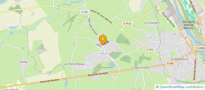 localisation de l'entreprise TENNIS CLUB DE NEUVY  NEUVY