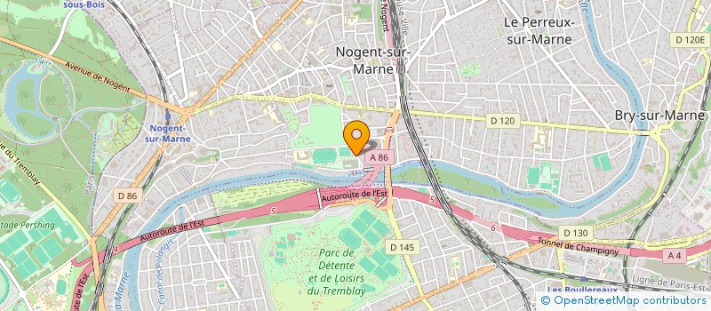 localisation de l'entreprise TENNIS CLUB DE NOGENT à NOGENT-SUR-MARNE