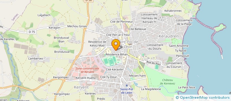 localisation de l'entreprise TENNIS CLUB DE PEMPOUL  SAINT-POL-DE-LEON