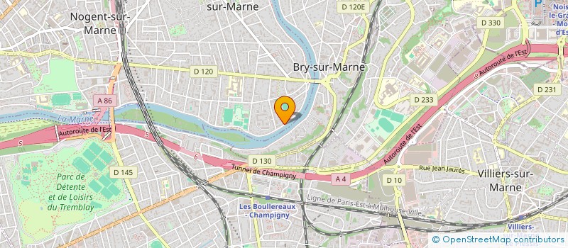 localisation de l'entreprise TENNIS CLUB DE PERREUX à LE PERREUX-SUR-MARNE