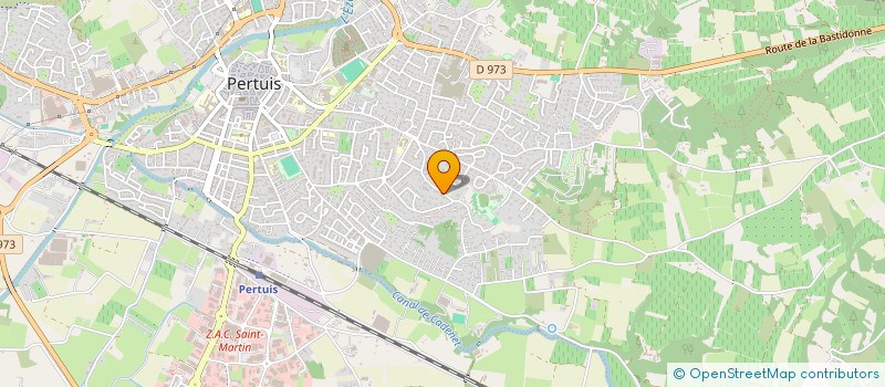 localisation de l'entreprise TENNIS CLUB DE PERTUIS  PERTUIS