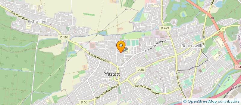 localisation de l'entreprise TENNIS CLUB DE PFASTATT  PFASTATT