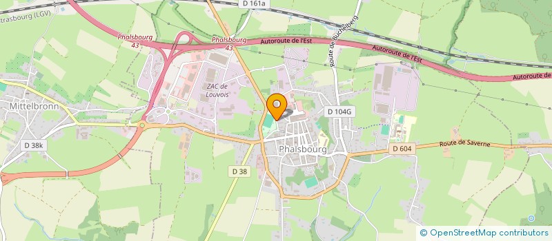 localisation de l'entreprise TENNIS CLUB DE PHALSBOURG  PHALSBOURG