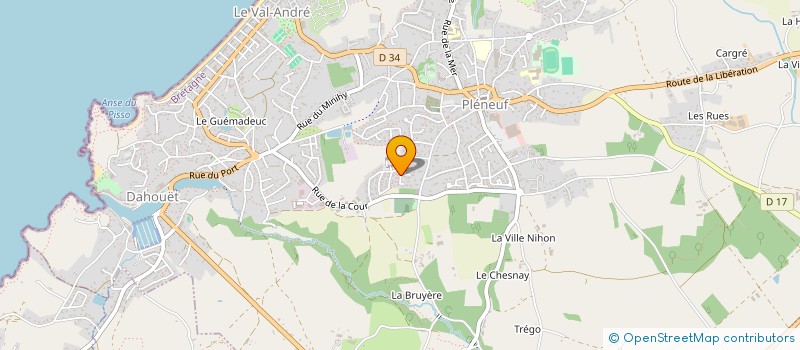 localisation de l'entreprise TENNIS CLUB DE PLENEUF VAL ANDRE  PLENEUF-VAL-ANDRE