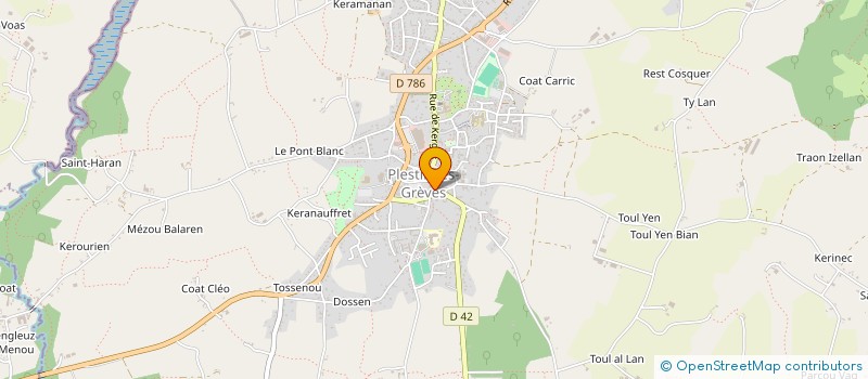 localisation de l'entreprise TENNIS CLUB DE PLESTIN LES GREVES  PLESTIN-LES-GREVES