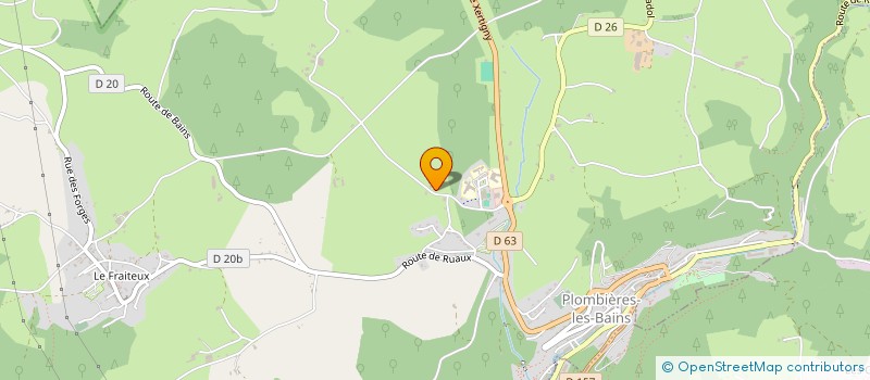 localisation de l'entreprise TENNIS CLUB DE PLOMBIERES LES BAINS  PLOMBIERES LES BAINS