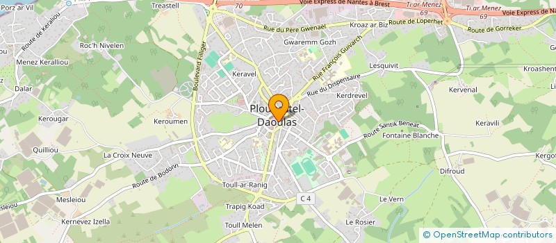 localisation de l'entreprise TENNIS CLUB DE PLOUGASTEL DAOULAS à PLOUGASTEL-DAOULAS