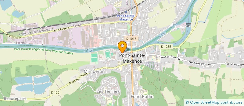 localisation de l'entreprise TENNIS CLUB DE PONT STE MAXENCE  PONT-SAINTE-MAXENCE