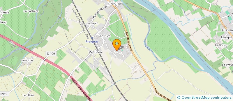 localisation de l'entreprise TENNIS CLUB DE PREIGNAC  PREIGNAC