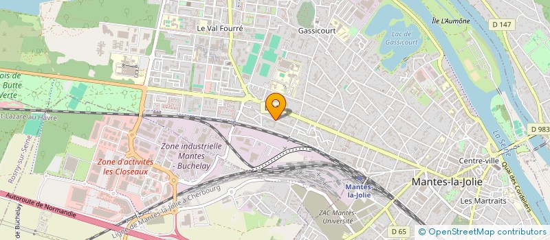 localisation de l'entreprise TENNIS CLUB DE ROSNY SUR SEINE  ROSNY-SUR-SEINE