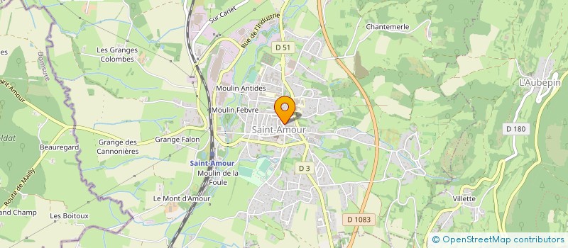 localisation de l'entreprise TENNIS CLUB DE SAINT AMOUR  SAINT-AMOUR