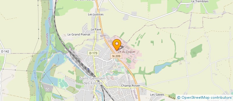 localisation de l'entreprise TENNIS CLUB DE SAINT-GERMAIN-DES-FOSSES/CRECHY  SAINT-GERMAIN-DES-FOSSES