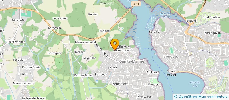 localisation de l'entreprise TENNIS CLUB DE SAINTE MARINE  COMBRIT