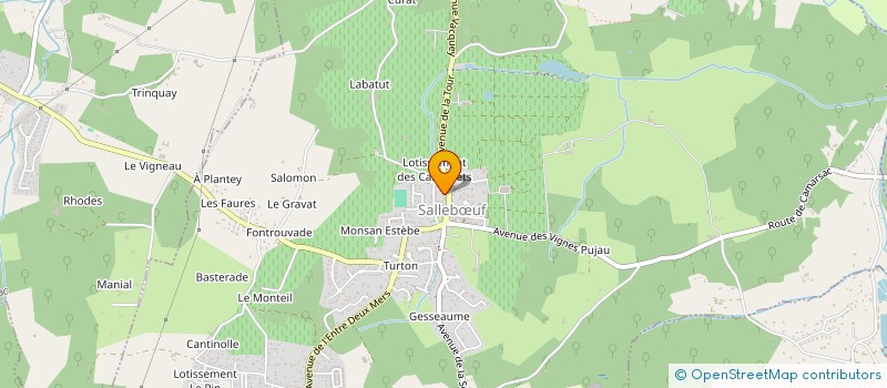 localisation de l'entreprise TENNIS CLUB DE SALLEBOEUF  SALLEBUF