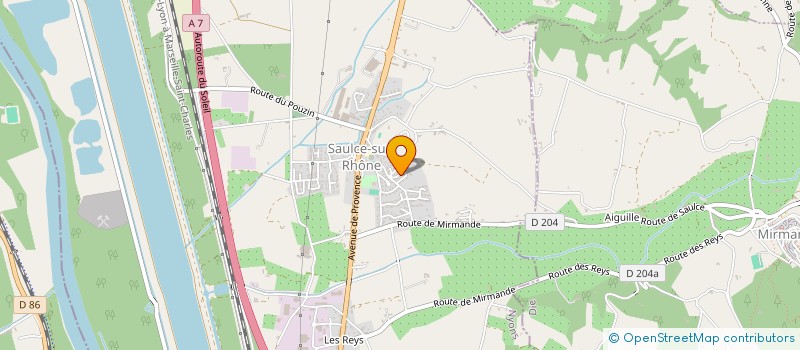 localisation de l'entreprise TENNIS CLUB DE SAULCE  SAULCE-SUR-RHONE