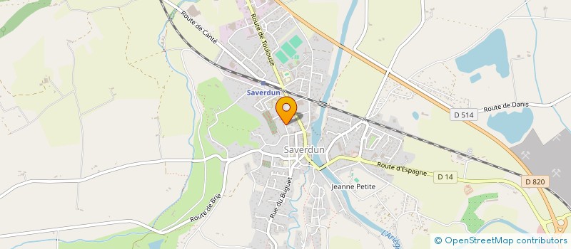 localisation de l'entreprise TENNIS CLUB DE SAVERDUN à SAVERDUN
