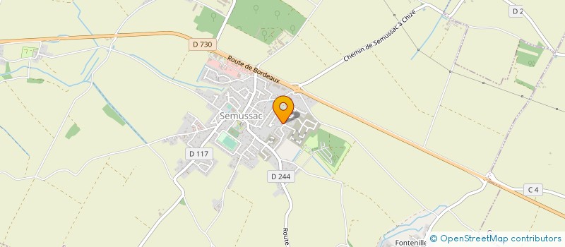 localisation de l'entreprise TENNIS CLUB DE SEMUSSAC  SEMUSSAC