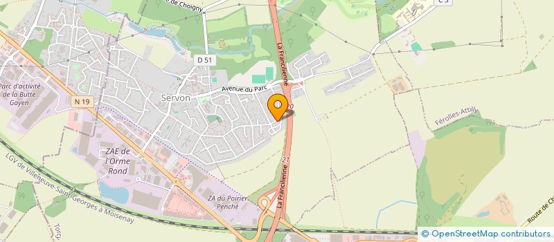 localisation de l'entreprise TENNIS CLUB DE SERVON  SERVON