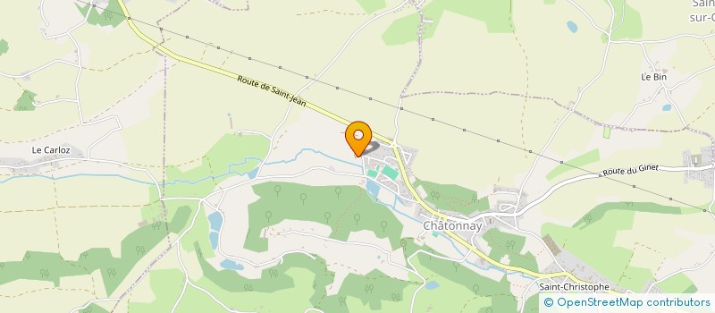 localisation de l'entreprise TENNIS CLUB DE ST JEAN DE BOURNAY  SAINT-JEAN-DE-BOURNAY