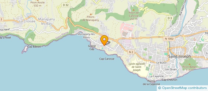localisation de l'entreprise TENNIS CLUB DE ST JOSEPH à SAINT-JOSEPH