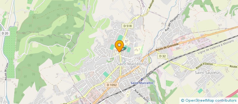 localisation de l'entreprise TENNIS CLUB DE ST MARCELLIN  SAINT-MARCELLIN