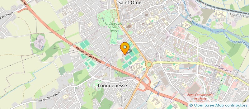 localisation de l'entreprise TENNIS CLUB DE ST OMER  SAINT-OMER