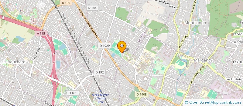 localisation de l'entreprise TENNIS CLUB DE ST PRIX à SAINT-PRIX