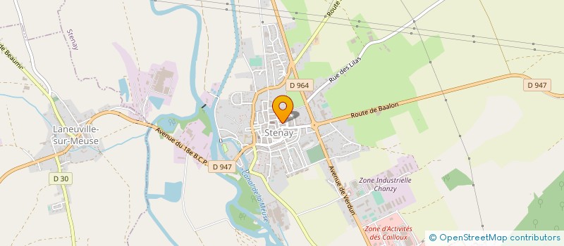 localisation de l'entreprise TENNIS CLUB DE STENAY  CARIGNAN