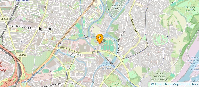 localisation de l'entreprise TENNIS CLUB DE STRASBOURG à STRASBOURG