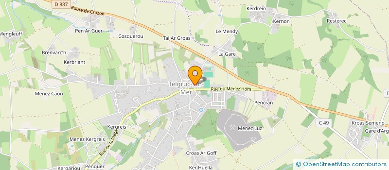 localisation de l'entreprise TENNIS CLUB DE TELGRUC à TELGRUC-SUR-MER