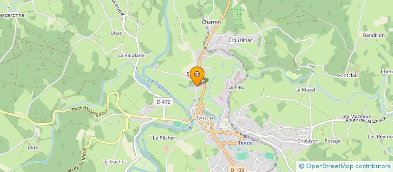 localisation de l'entreprise TENNIS CLUB DE TENCE à TENCE