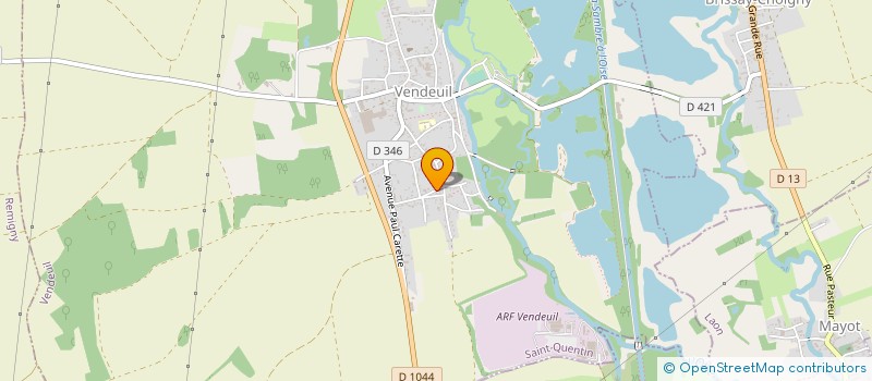 localisation de l'entreprise TENNIS CLUB DE VENDEUIL  VENDEUIL