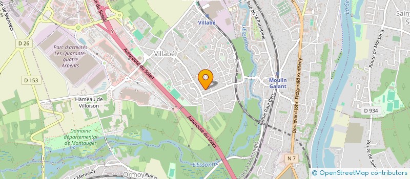 localisation de l'entreprise TENNIS CLUB DE VILLABE  VILLABE