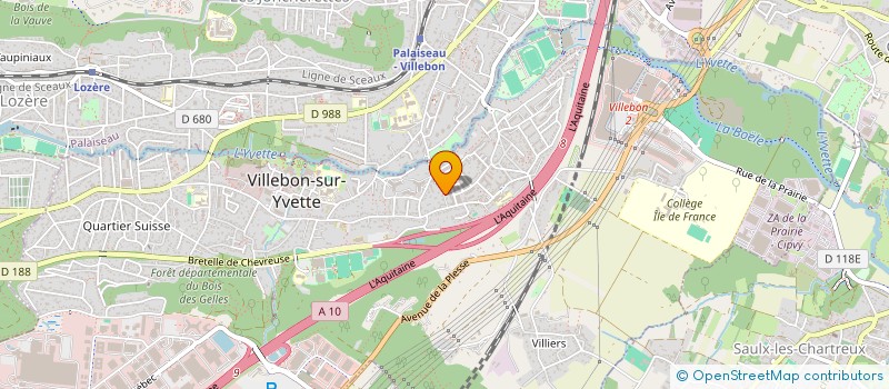 localisation de l'entreprise TENNIS CLUB DE VILLEBON à VILLEBON-SUR-YVETTE