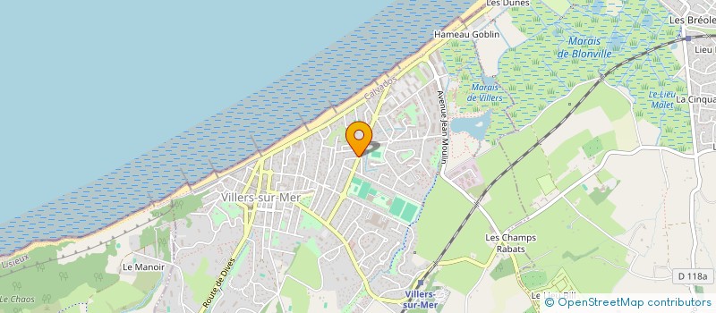localisation de l'entreprise TENNIS CLUB DE VILLERS S MER  VILLERS-SUR-MER