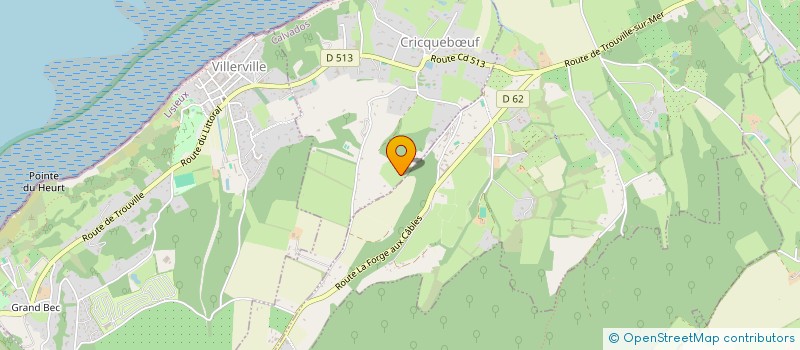 localisation de l'entreprise TENNIS CLUB DE VILLERVILLE  VILLERVILLE