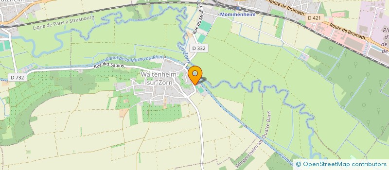 localisation de l'entreprise TENNIS CLUB DE WALTENHEIM SUR ZORN  WALTENHEIM-SUR-ZORN