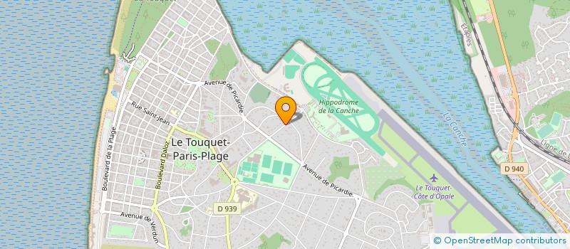 localisation de l'entreprise TENNIS CLUB DES 4 SAISONS  LE TOUQUET-PARIS-PLAGE