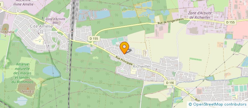 localisation de l'entreprise TENNIS CLUB DES GENETS  RICHWILLER