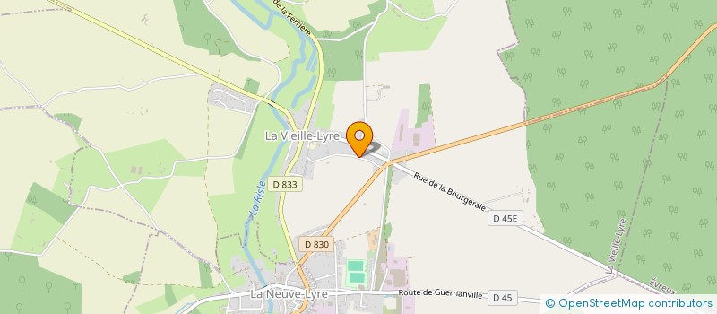 localisation de l'entreprise TENNIS CLUB DES LYRES  LA VIEILLE-LYRE