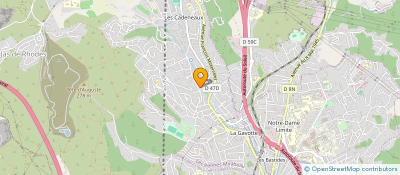 localisation de l'entreprise TENNIS CLUB DES PENNES MIRABEAU à LES PENNES-MIRABEAU