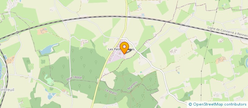 localisation de l'entreprise TENNIS CLUB DES RIVES DE SARTHE  JOUE-L'ABBE